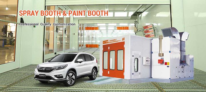 Vehicle Repair Equipment Curtain Spray Paint Cabinet With CE